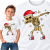 KOSZULKA DZIECIĘCA ŚWIĄTECZNA SKULL DABBING CHRISTMAS